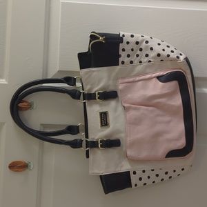 Betsy Johnson large handbag with multiple pockets